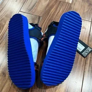 Versace Jeans Couture Men’s Blue Sandals Size 41 (US 8) La Medusa Rubber Sliders | VERSACE US main image 3